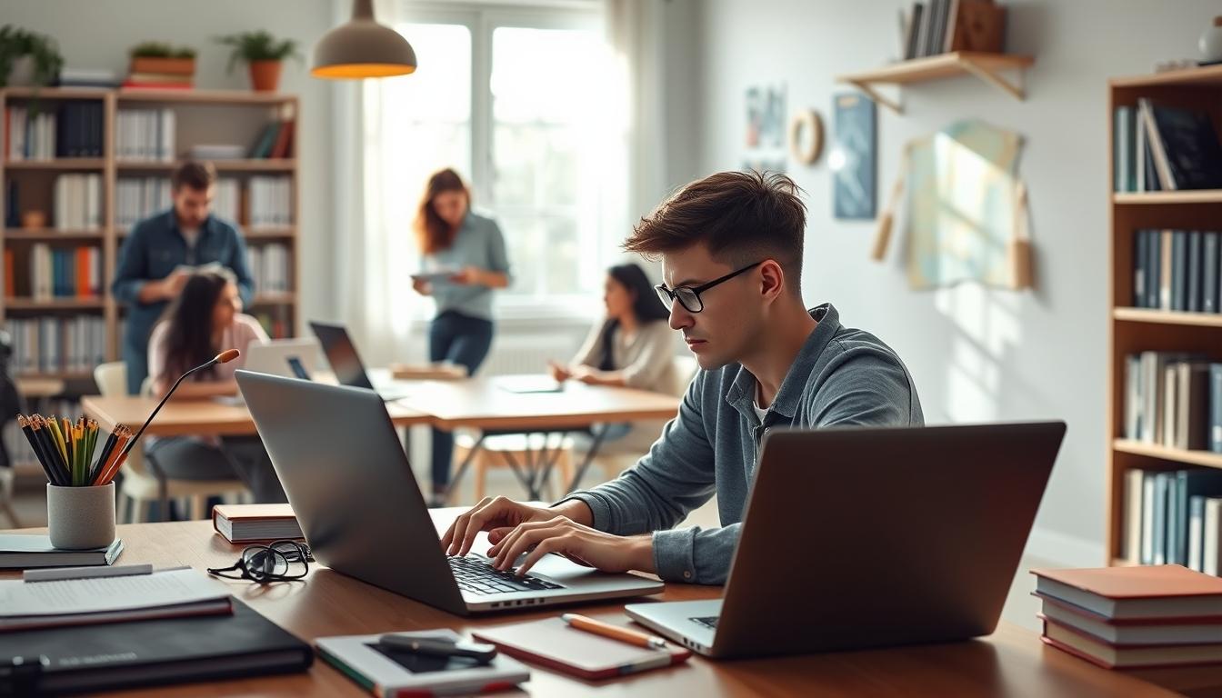 Organized study environment supporting productive learning
